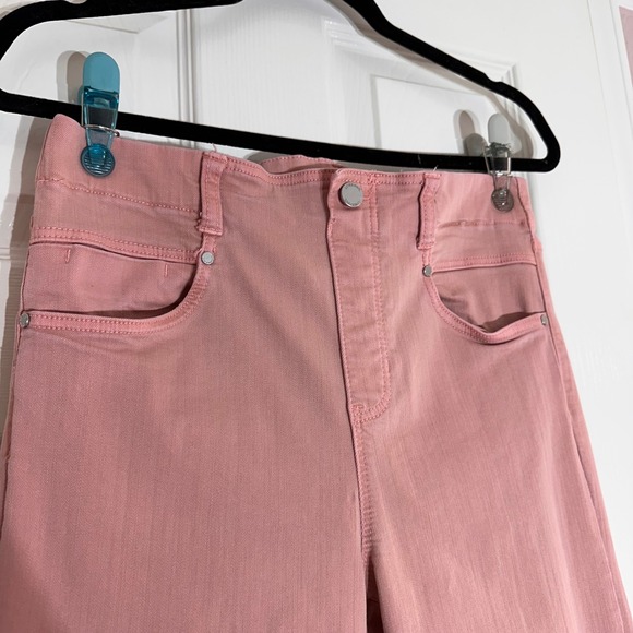 Liverpool Gia Glider Cropped Flare Jeans Pink‎ Rose Stretch Mid Rise 8 29 - Picture 5 of 9